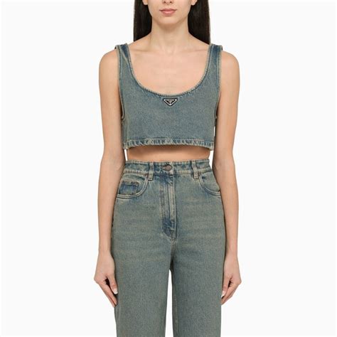 prada shirt women& 39|prada denim top.